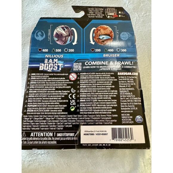 Bakugan Brawl Bros NILLIOUS VS BRUISER Walmart exclusive New In‎ sealed Box NIB - Picture 2 of 3